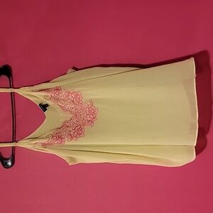 Torrid Sophie chiffon embroidered swing cami 4x